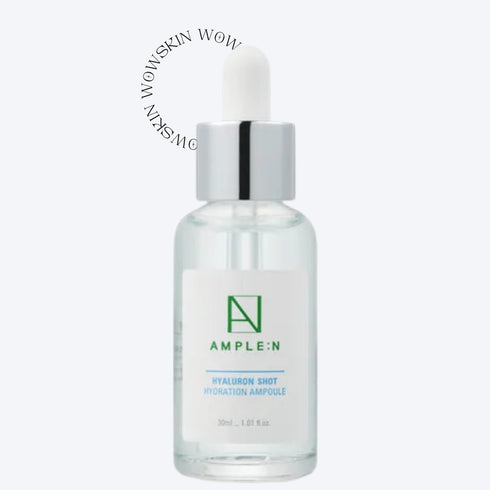 Ample:N Hyaluron Shot Hydration Ampoule 30ml oferă hidratare intensă cu acid hialuronic pur. Ser coreean ideal pentru ten uscat, deshidratat și tern.